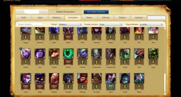 Conta Prata 2 Quase todos Champions e muita skin