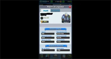 Clash Royale nivel 10 com 3655 trofeus