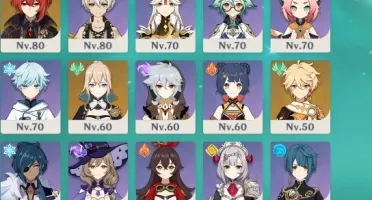 Xiao, ganyu, jean c2, diluc e albedo
