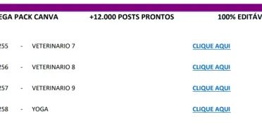 +12.000 POSTS PRONTOS ( Canva) (100% Editaveis)