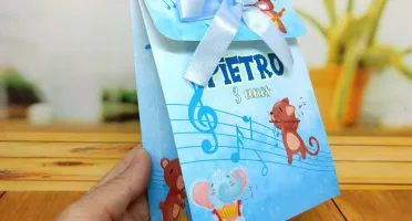 Kit Colorir e Modelar Bandinha dos Animais com Sacolinha