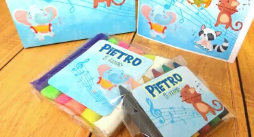 Kit Colorir e Modelar Bandinha dos Animais com Sacolinha