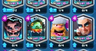 CONTA CLASH ROYALE REI NV11 COM TODAS AS CARTAS,COM 4206 TRO