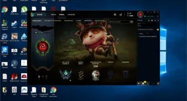 Conta LOL Platina 4 98 campeões  56 skins habilitadas