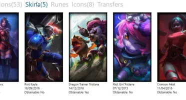PROMOÇÃO: CONTA COM 53 CAMPEÕES E 05 SKINS