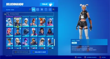 Conta Fortnite 116 skins + todos os passes do capítulo 2