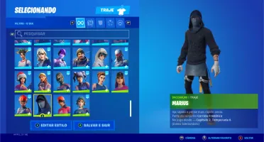 Conta Fortnite 116 skins + todos os passes do capítulo 2