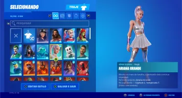 Conta Fortnite 116 skins + todos os passes do capítulo 2