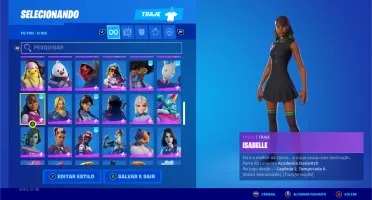 Conta Fortnite 116 skins + todos os passes do capítulo 2