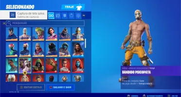 CONTA FORTNITE RARA COM CAVALEIRO NEGRO, IKONIK E MINTY