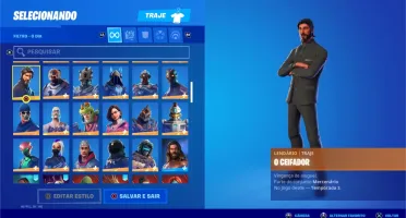 CONTA FORTNITE RARA COM CAVALEIRO NEGRO, IKONIK E MINTY