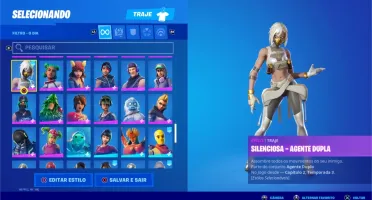 CONTA FORTNITE RARA COM CAVALEIRO NEGRO, IKONIK E MINTY