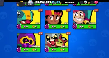 Conta com 19 Brawlers Nível 11, 9 Lendários e 35,000 Blings