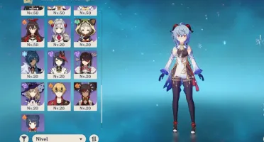 conta genshin ar 57 ganyu xiao
