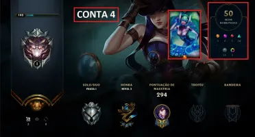 CONTA LOL | UNRANKED | 82 CHAMPS & 50 SKINS (DJ SONA)