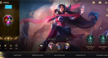 Conta platina 2 com bom Win rate 5 skins