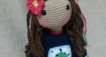 Boneca Hippie em crochê