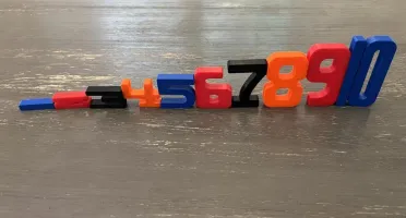 Kit Matemática Montessori com Números de 1 a 10