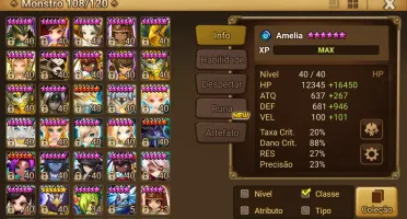 Conta Summoners War Global com LD