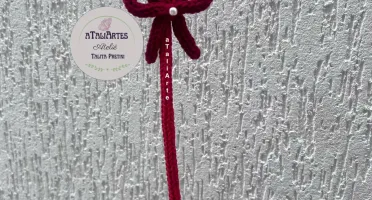 Varinha Mágica Personalizada em Tricotin