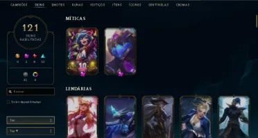 Conta LOL level 200 - 121 Skins