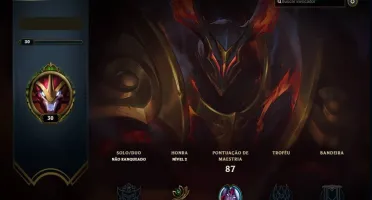Conta Unranked LV30 7 Skins, 31 campeos
