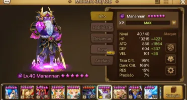 Conta Manannan com fusões