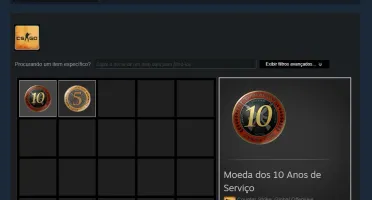 STEAM OLD 18 ANOS, MEDALHA DE 10 E 5 ANOS, 22 JOGOS