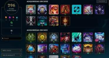 conta lol 227 skins platina 4