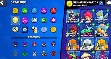 106/106 BRAWLERS/ 138k troféus / 500+ skins
