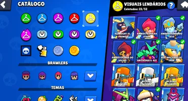 105/105 BRAWLERS/ 125k troféus / 350+ skins
