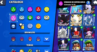 105/105 BRAWLERS/ 125k troféus / 350+ skins