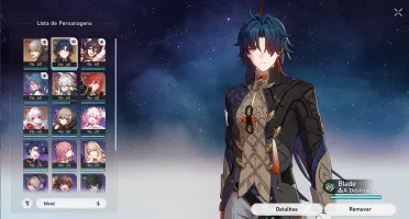 Honkai Star Rail - Blade + Cone do Blade + Jing Yuan +Himeko