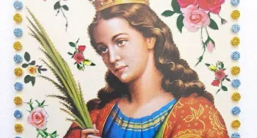 Quadrinho de Azulejo "Santa Catarina"