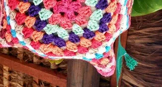 Cestinha / Suporte para Vaso em Crochê
