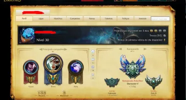 Conta Diamante 5 - 40 Campeões 2 Skins