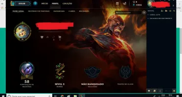 CONTA LOL LVL 30 UNRANKED