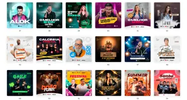 Pack Canva Festas e Eventos - 83 Artes Editáveis