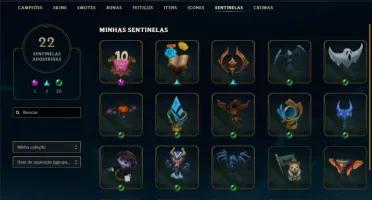 Ouro - Todos os campeões - 181 Skins