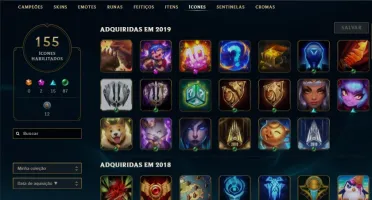 Ouro - Todos os campeões - 181 Skins