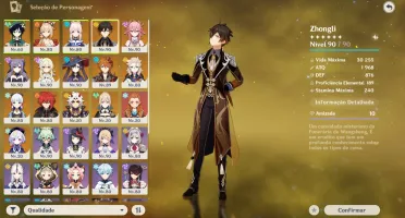 CONTA GENSHIN AR58 YAE + VENTI + ZHONGLI + YOIMIYA. SKINS E+