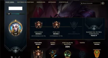 Conta bronze 1 com 84 champ e 41 skins +1 Prestigio + 588 RP