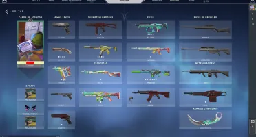 CONTA VALORANT OURO 3 COM SKINS