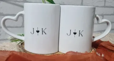 Par de Canecas de Encaixe Personalizadas