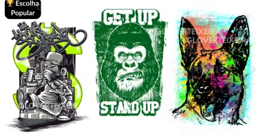 Pack Com Mais De 100 Mil Designs De Estampa Para Camisetas