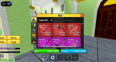 Conta Blox Fruits Max Level + [Insira uma Espada ou Fruta Ra