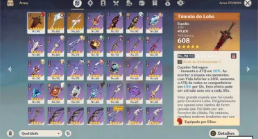 Conta rank 56 com 9 personagens 5 estrelas, ofertas