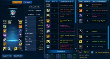 Conta boa no midgame no server LA Omegamon