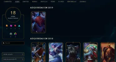 Conta lvl 96 com 65 champs e 18 skins ( Ezreal Ultimate)