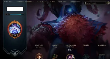 Conta lvl 96 com 65 champs e 18 skins ( Ezreal Ultimate)